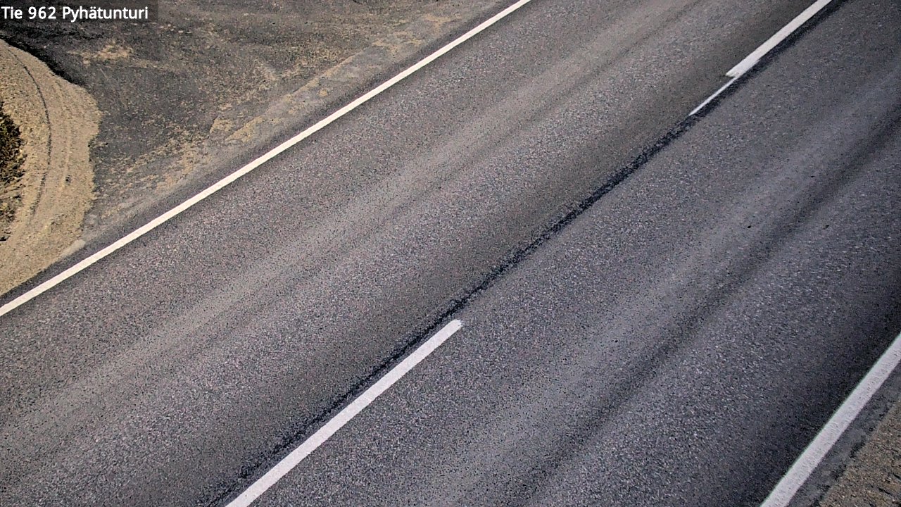 Weather Camera Image Väg 962 Pelkosenniemi Pyhätunturi, Pelkosenniemi, Lappi