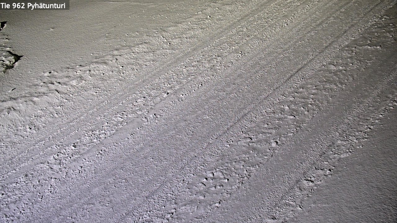 Weather Camera Image Road 962 Pelkosenniemi Pyhätunturi, Pelkosenniemi, Lappi