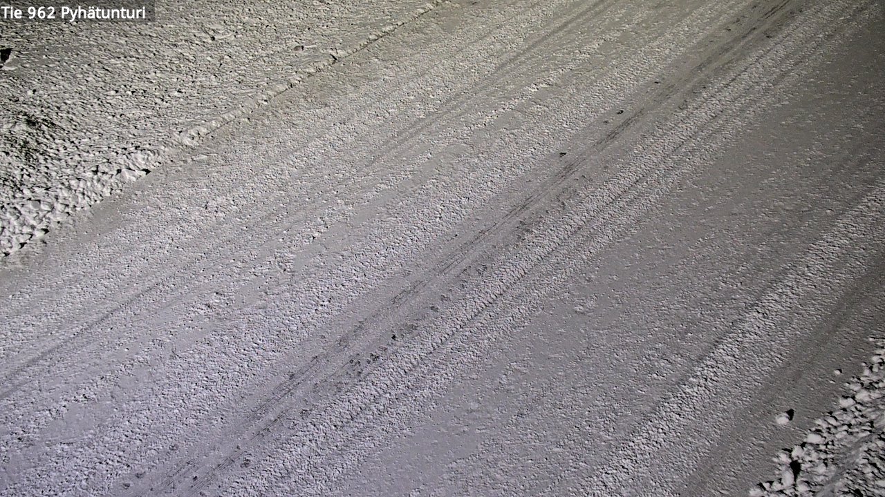 Weather Camera Image Road 962 Pelkosenniemi Pyhätunturi, Pelkosenniemi, Lappi