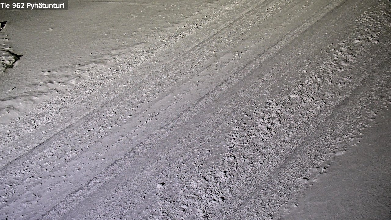 Weather Camera Image Road 962 Pelkosenniemi Pyhätunturi, Pelkosenniemi, Lappi