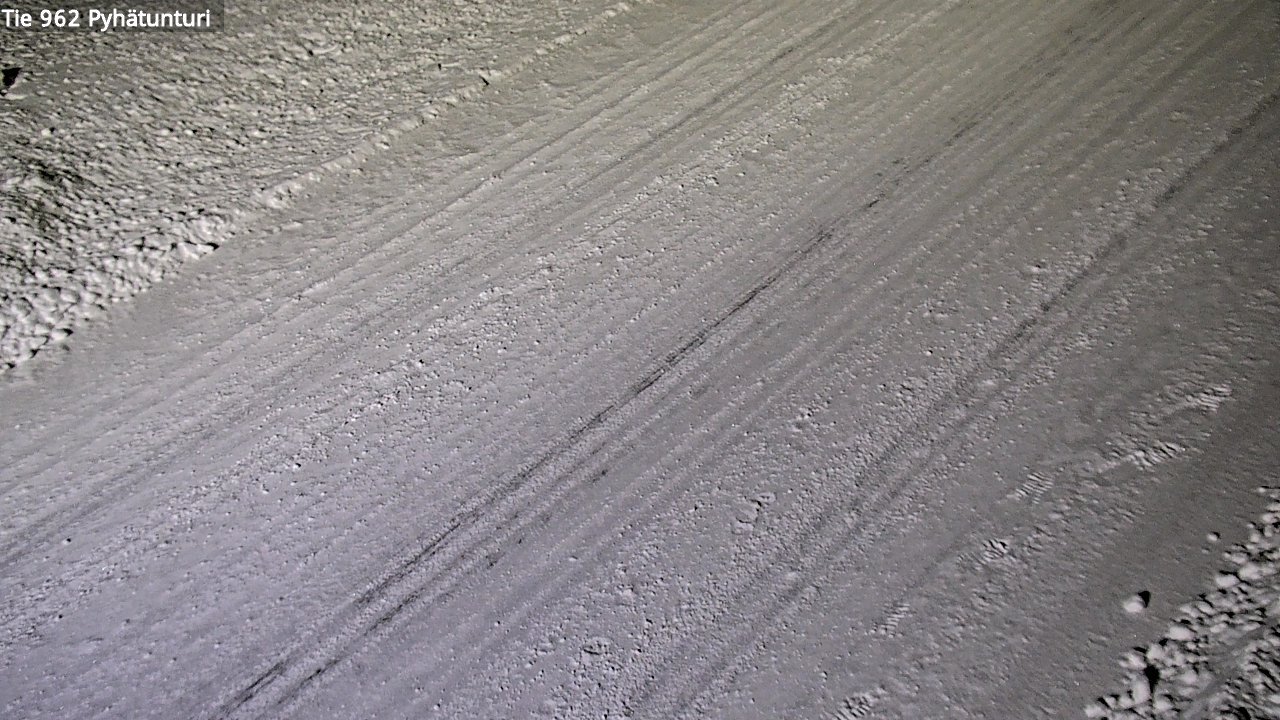 Weather Camera Image Road 962 Pelkosenniemi Pyhätunturi, Pelkosenniemi, Lappi