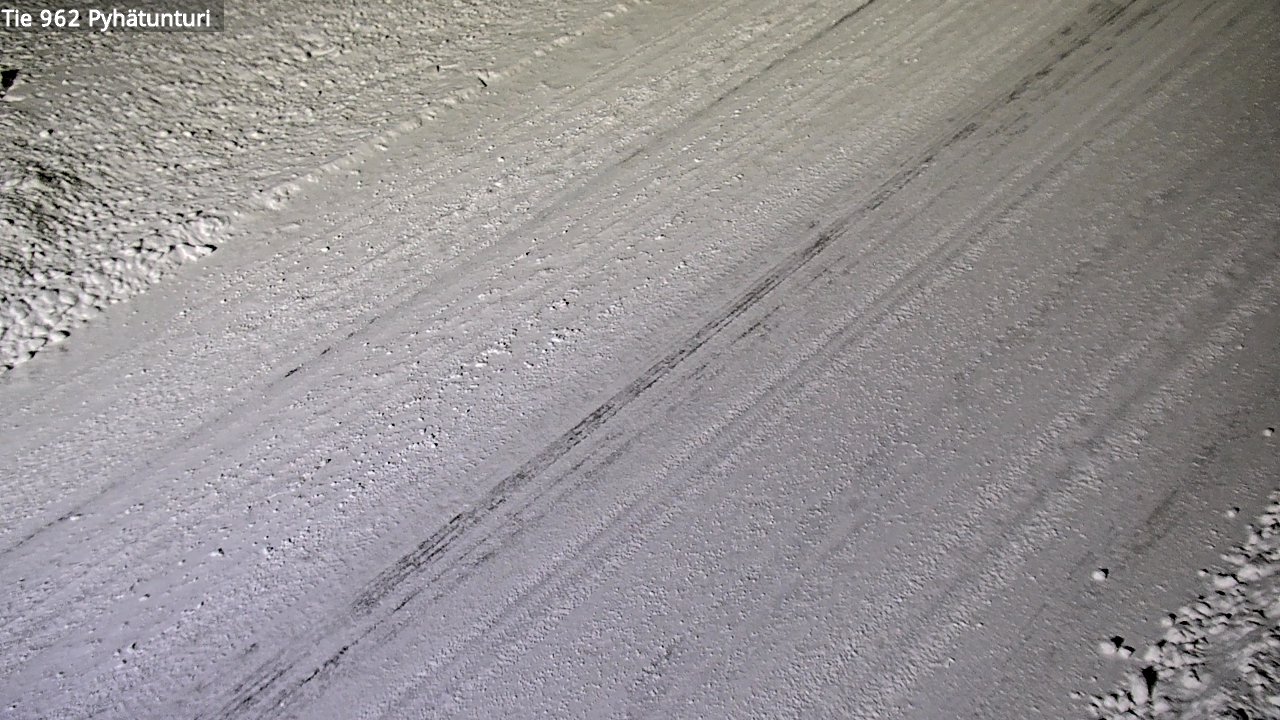 Weather Camera Image Road 962 Pelkosenniemi Pyhätunturi, Pelkosenniemi, Lappi