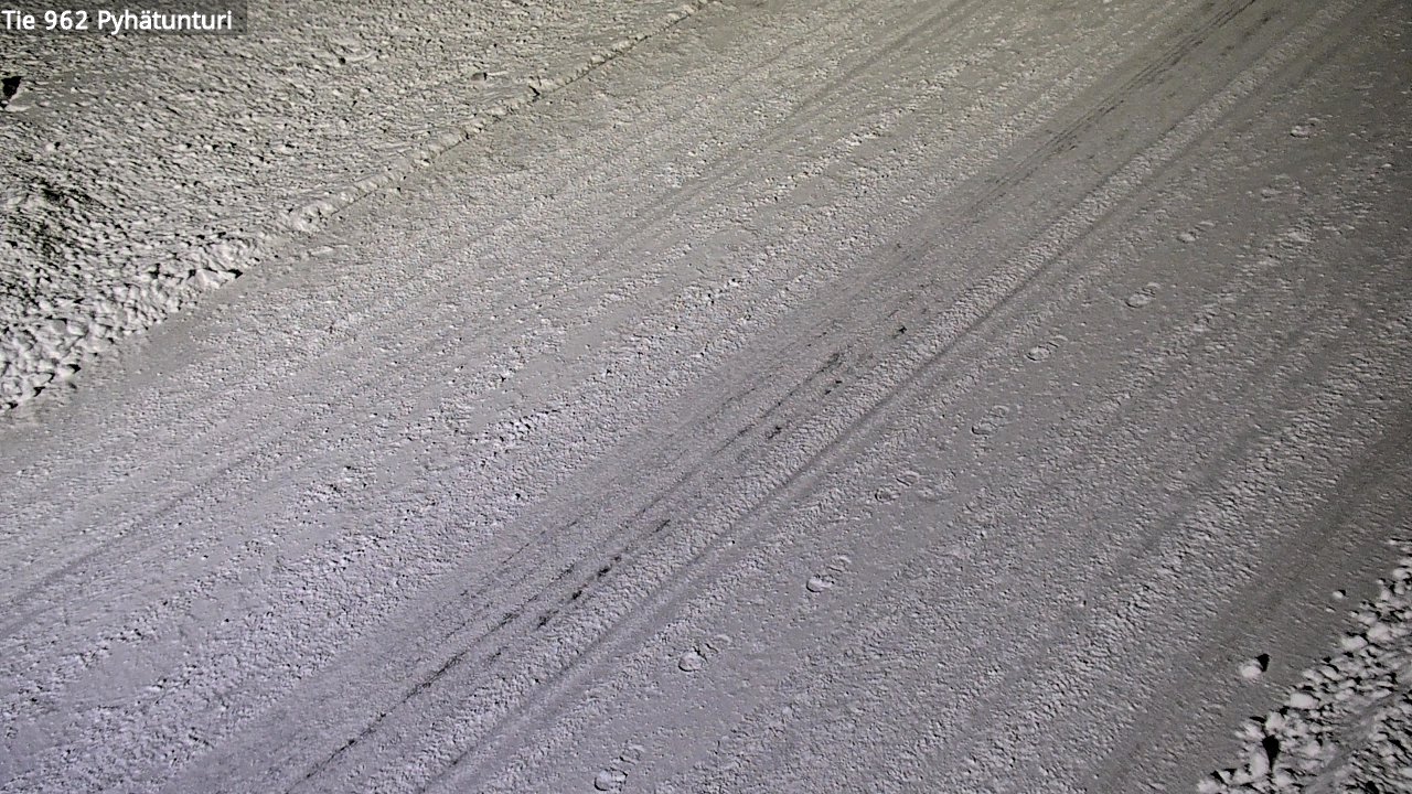 Weather Camera Image Road 962 Pelkosenniemi Pyhätunturi, Pelkosenniemi, Lappi