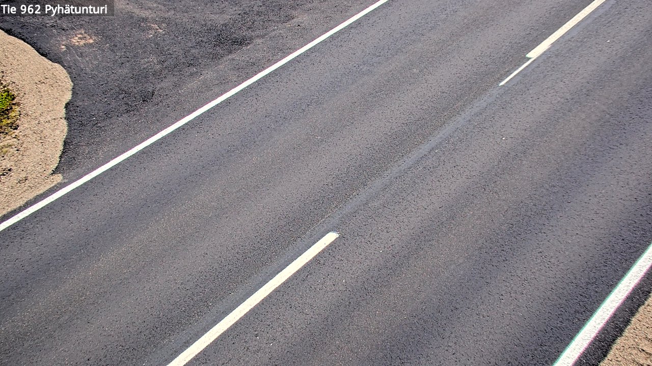 Weather Camera Image Väg 962 Pelkosenniemi Pyhätunturi, Pelkosenniemi, Lappi