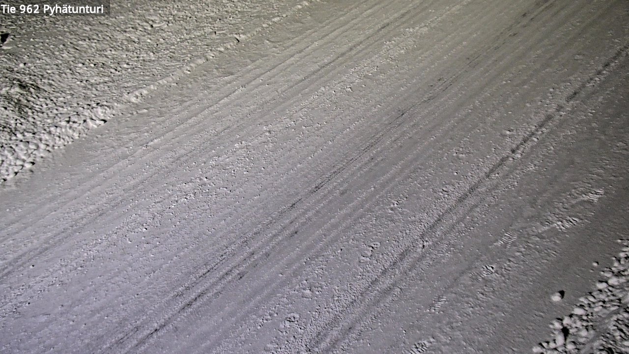 Weather Camera Image Road 962 Pelkosenniemi Pyhätunturi, Pelkosenniemi, Lappi