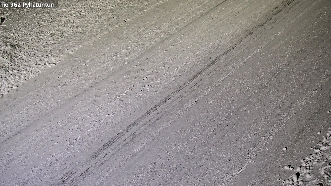 Weather Camera Image Road 962 Pelkosenniemi Pyhätunturi, Pelkosenniemi, Lappi