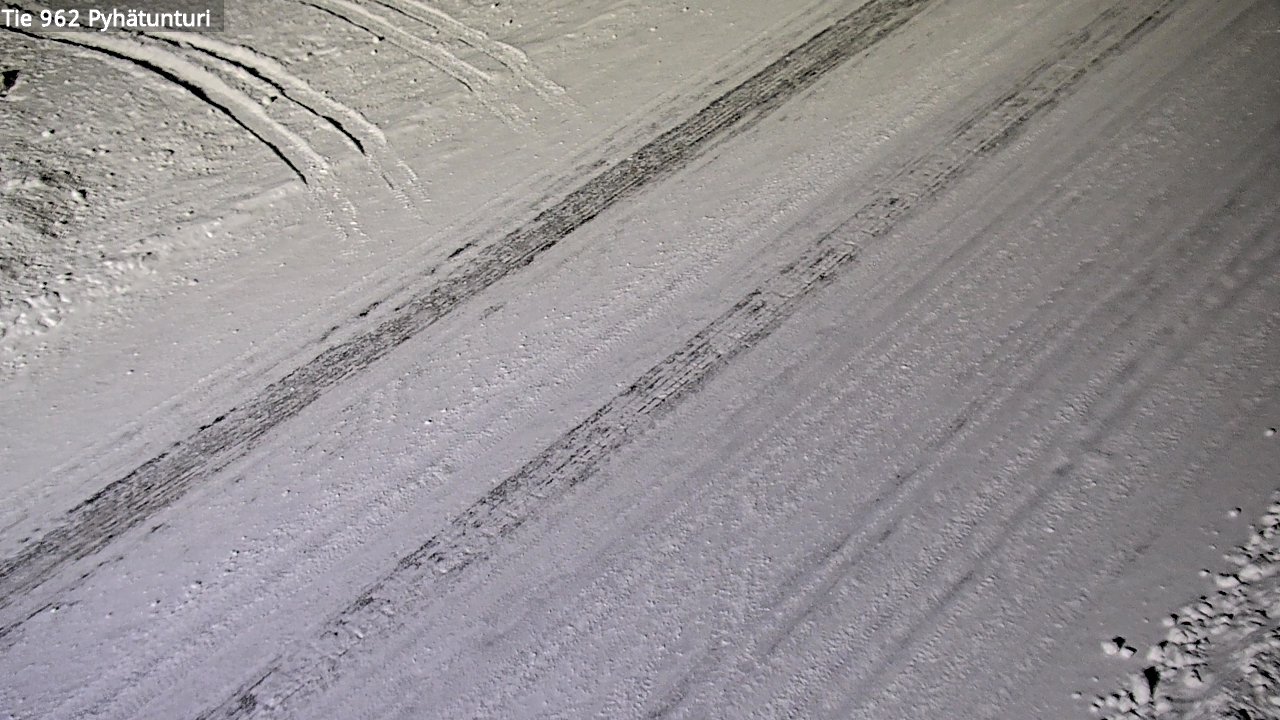 Weather Camera Image Road 962 Pelkosenniemi Pyhätunturi, Pelkosenniemi, Lappi