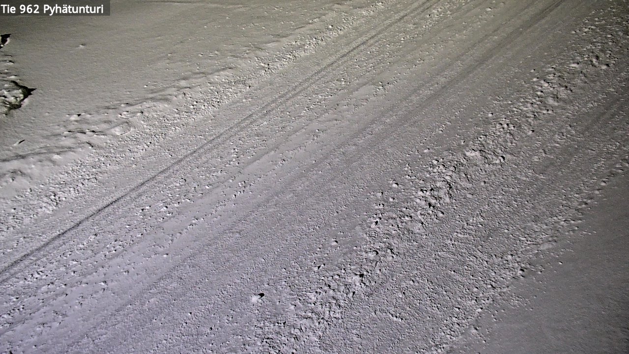 Weather Camera Image Road 962 Pelkosenniemi Pyhätunturi, Pelkosenniemi, Lappi