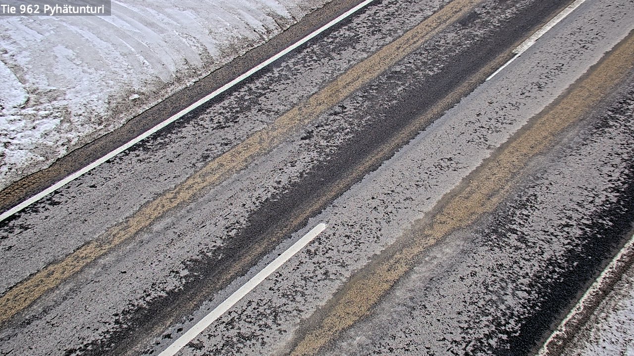 Weather Camera Image Road 962 Pelkosenniemi Pyhätunturi, Pelkosenniemi, Lappi