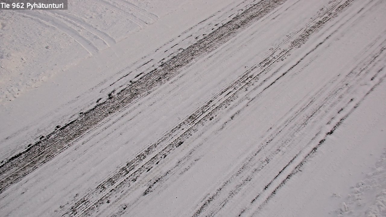 Weather Camera Image Road 962 Pelkosenniemi Pyhätunturi, Pelkosenniemi, Lappi
