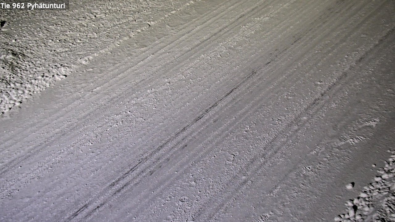 Weather Camera Image Road 962 Pelkosenniemi Pyhätunturi, Pelkosenniemi, Lappi