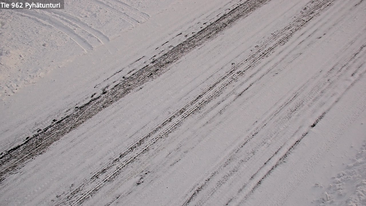 Weather Camera Image Road 962 Pelkosenniemi Pyhätunturi, Pelkosenniemi, Lappi