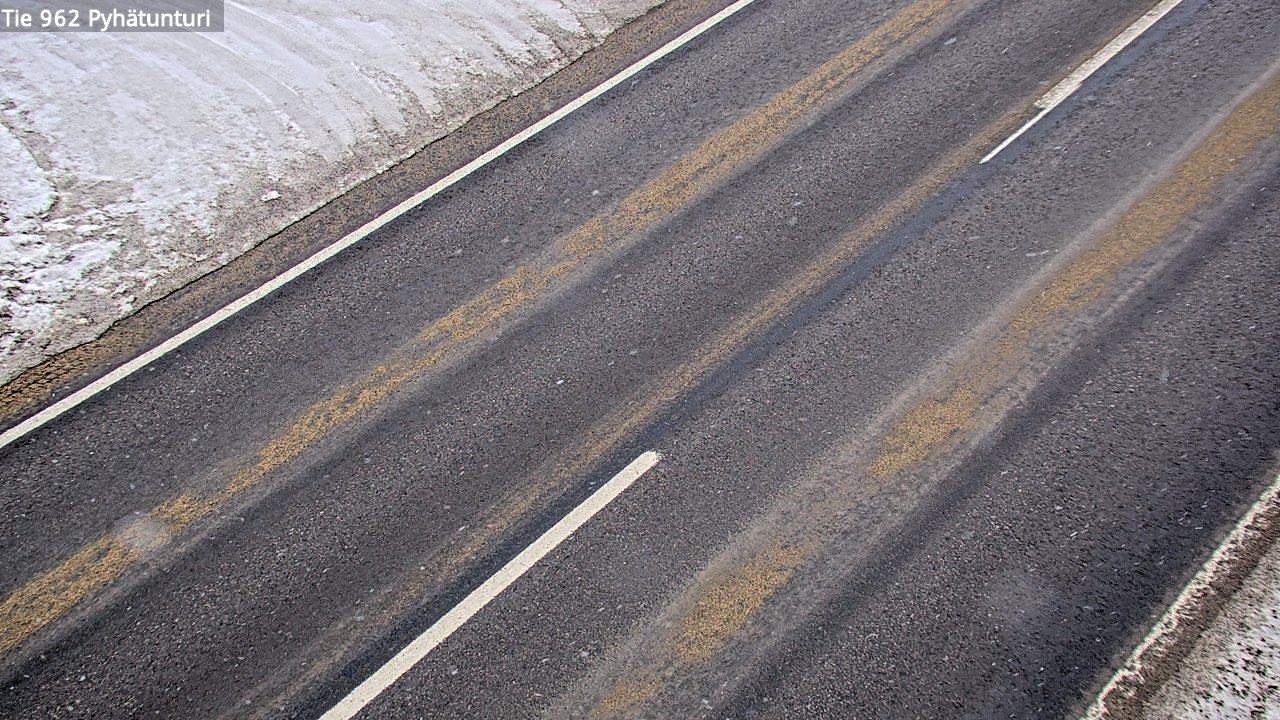 Weather Camera Image Road 962 Pelkosenniemi Pyhätunturi, Pelkosenniemi, Lappi