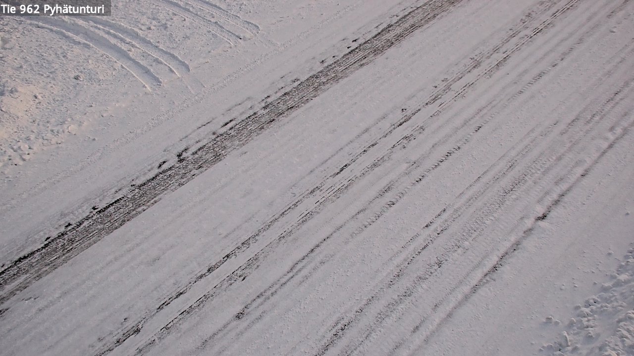 Weather Camera Image Road 962 Pelkosenniemi Pyhätunturi, Pelkosenniemi, Lappi
