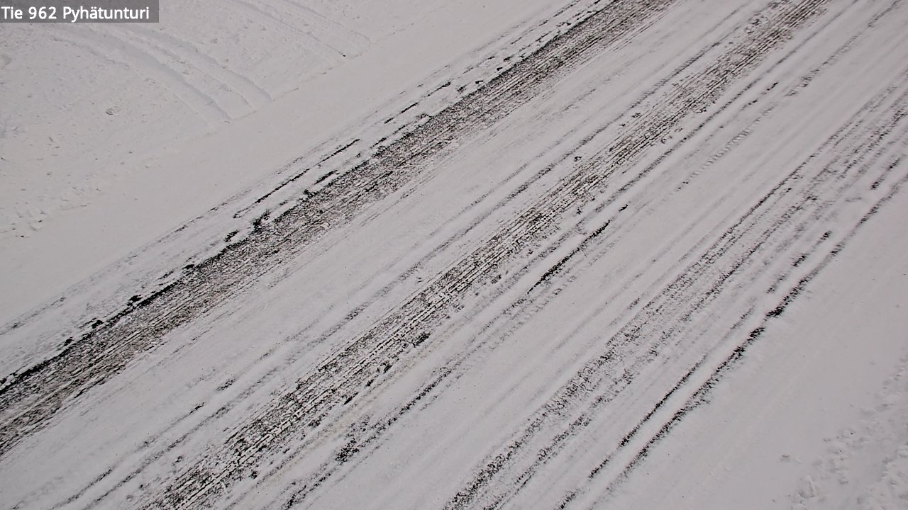 Weather Camera Image Road 962 Pelkosenniemi Pyhätunturi, Pelkosenniemi, Lappi