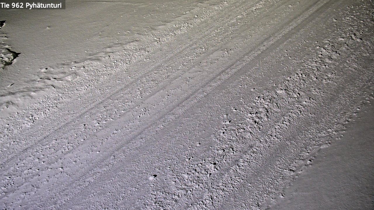 Weather Camera Image Road 962 Pelkosenniemi Pyhätunturi, Pelkosenniemi, Lappi