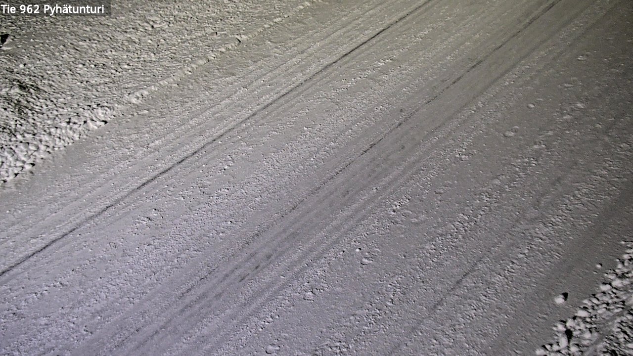 Weather Camera Image Road 962 Pelkosenniemi Pyhätunturi, Pelkosenniemi, Lappi