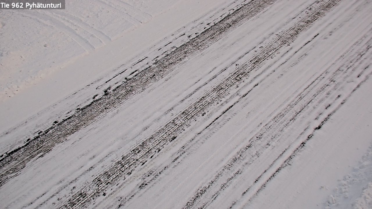 Weather Camera Image Road 962 Pelkosenniemi Pyhätunturi, Pelkosenniemi, Lappi