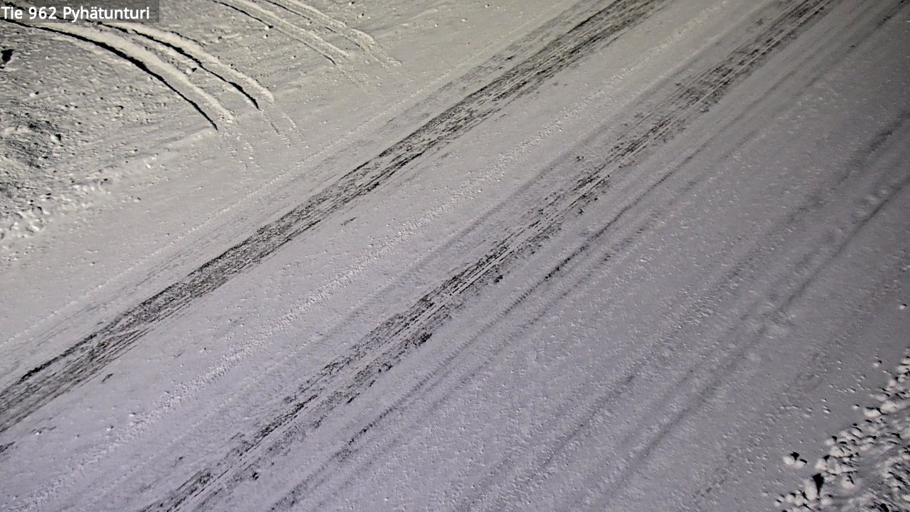 Weather Camera Image Road 962 Pelkosenniemi Pyhätunturi, Pelkosenniemi, Lappi