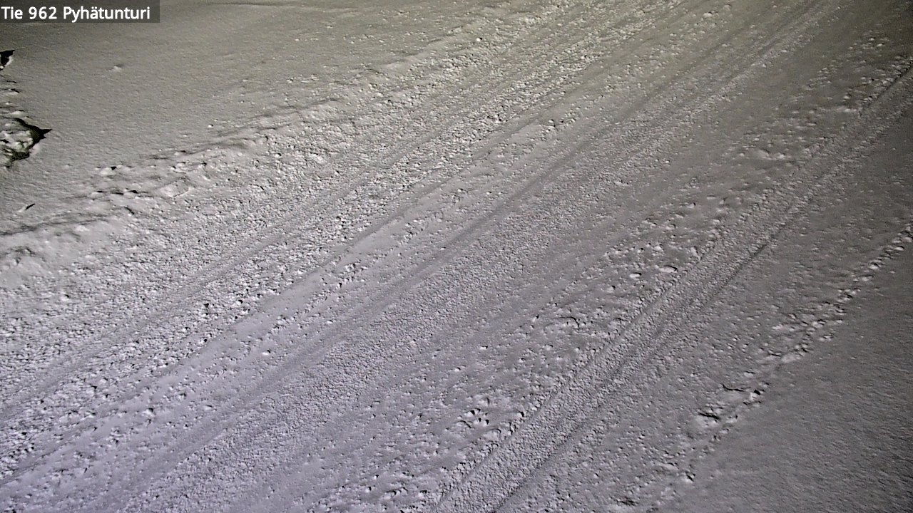 Weather Camera Image Road 962 Pelkosenniemi Pyhätunturi, Pelkosenniemi, Lappi