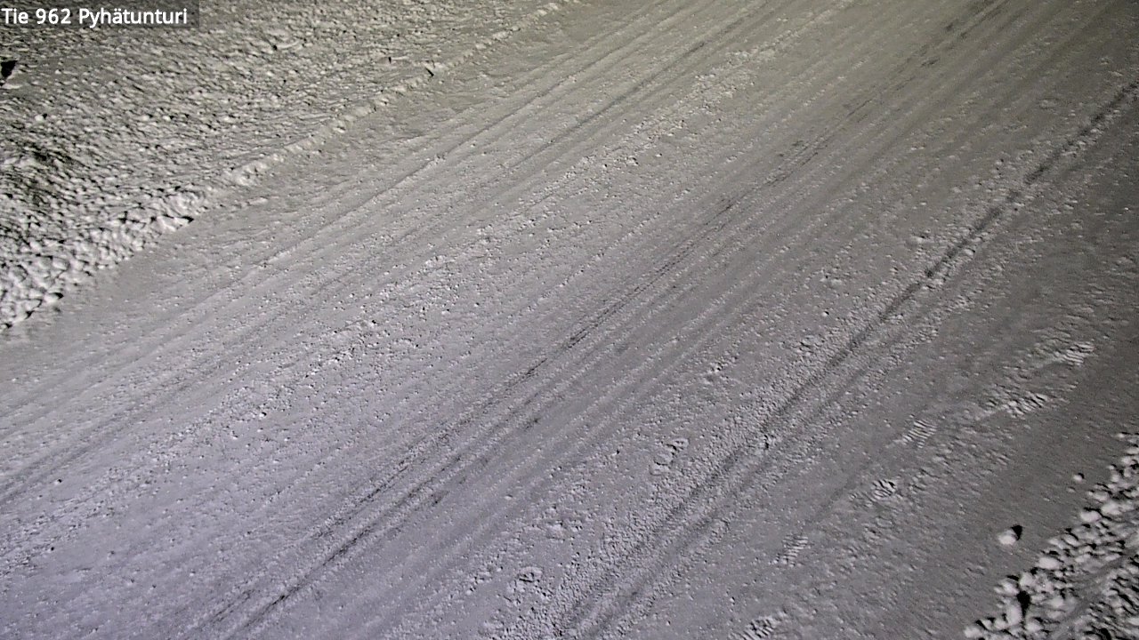 Weather Camera Image Road 962 Pelkosenniemi Pyhätunturi, Pelkosenniemi, Lappi