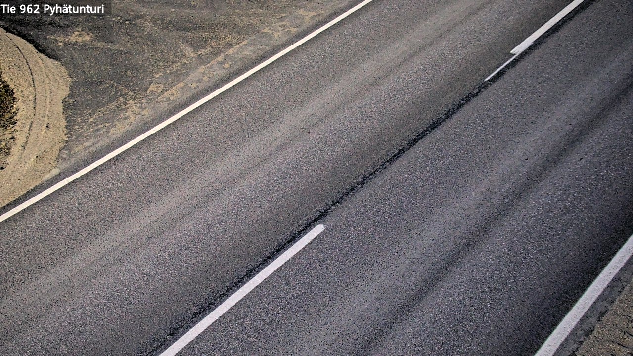 Weather Camera Image Väg 962 Pelkosenniemi Pyhätunturi, Pelkosenniemi, Lappi