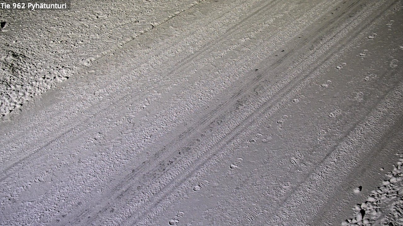 Weather Camera Image Road 962 Pelkosenniemi Pyhätunturi, Pelkosenniemi, Lappi