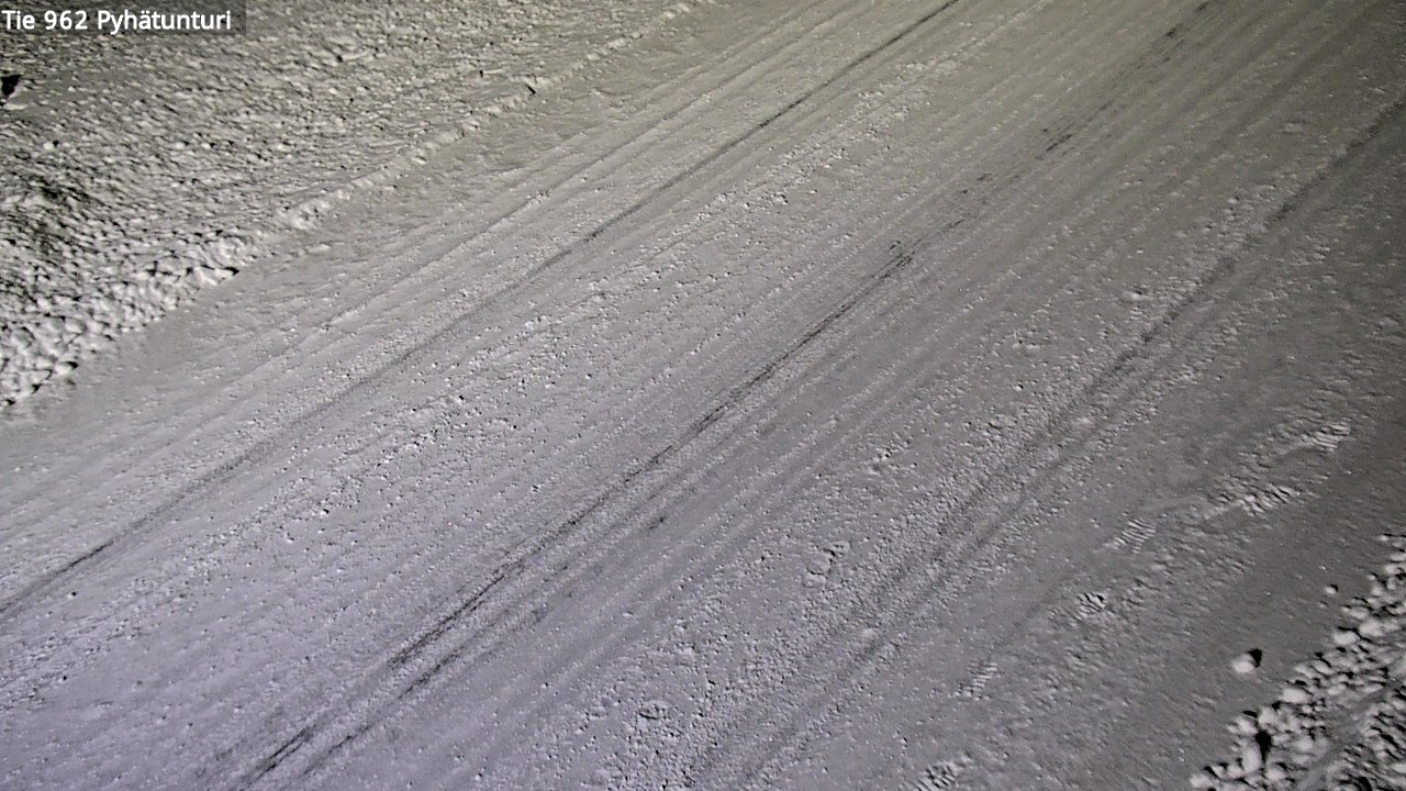 Weather Camera Image Road 962 Pelkosenniemi Pyhätunturi, Pelkosenniemi, Lappi