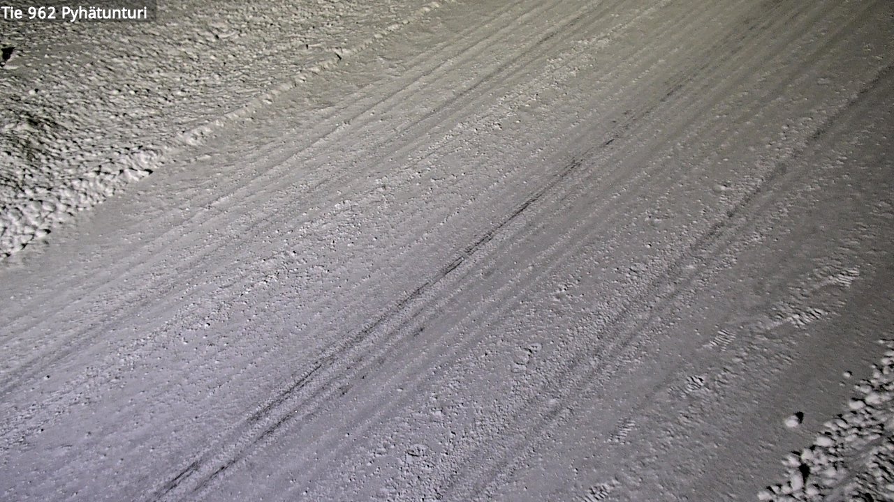 Weather Camera Image Road 962 Pelkosenniemi Pyhätunturi, Pelkosenniemi, Lappi