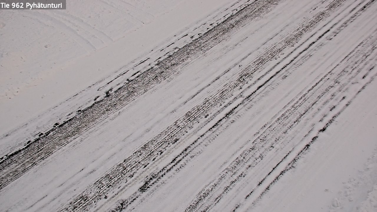 Weather Camera Image Road 962 Pelkosenniemi Pyhätunturi, Pelkosenniemi, Lappi