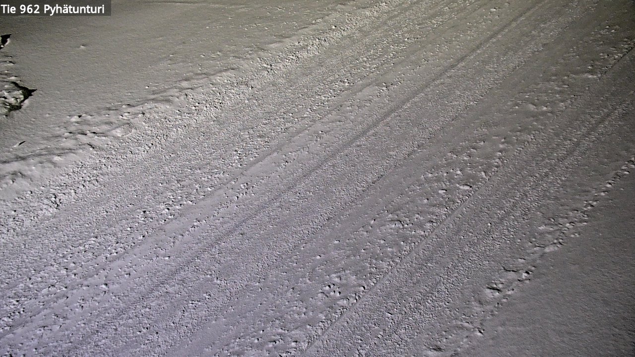 Weather Camera Image Road 962 Pelkosenniemi Pyhätunturi, Pelkosenniemi, Lappi