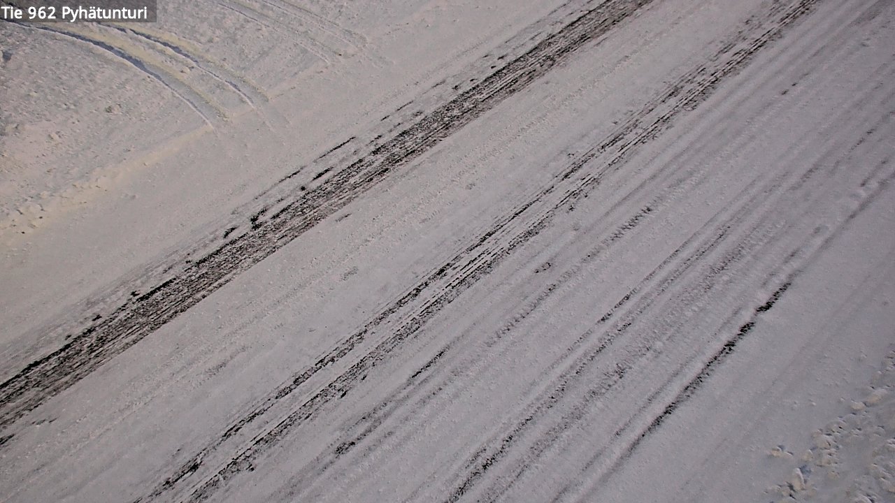 Weather Camera Image Road 962 Pelkosenniemi Pyhätunturi, Pelkosenniemi, Lappi