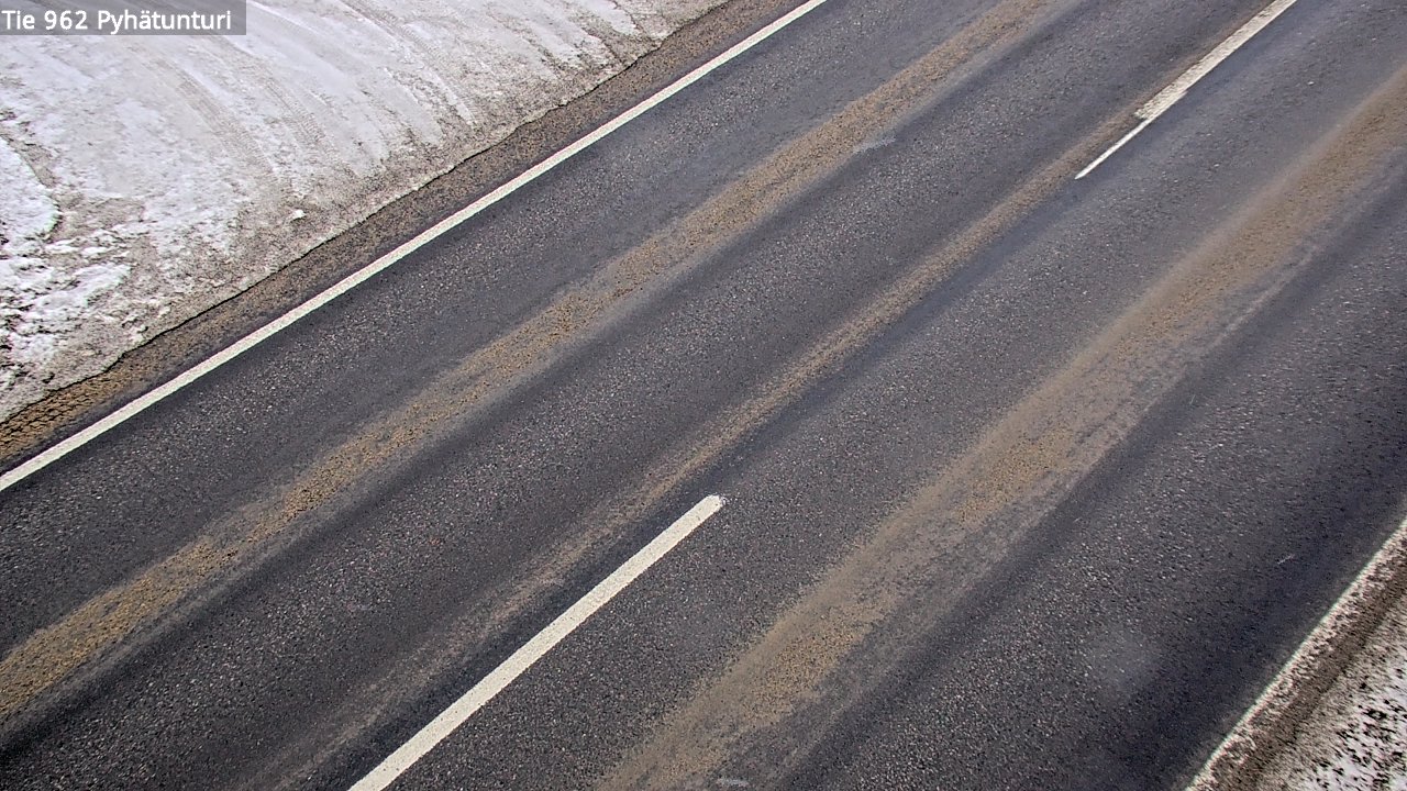 Weather Camera Image Road 962 Pelkosenniemi Pyhätunturi, Pelkosenniemi, Lappi