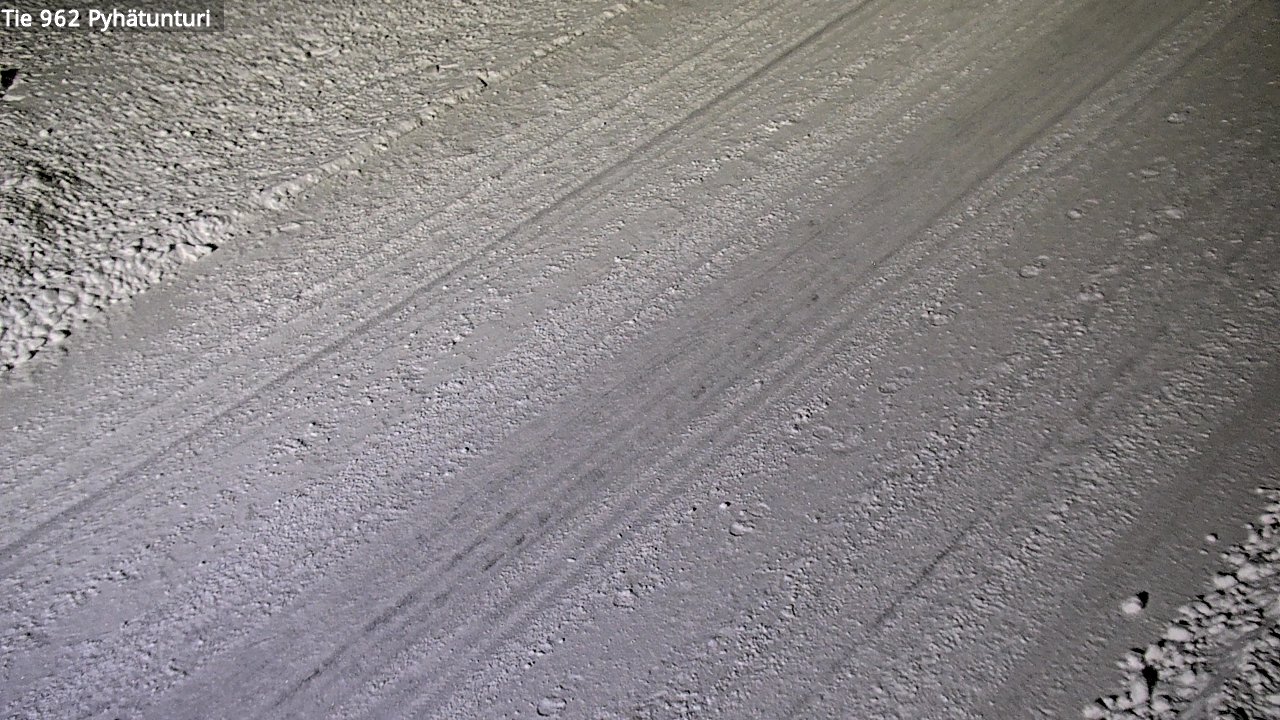 Weather Camera Image Road 962 Pelkosenniemi Pyhätunturi, Pelkosenniemi, Lappi