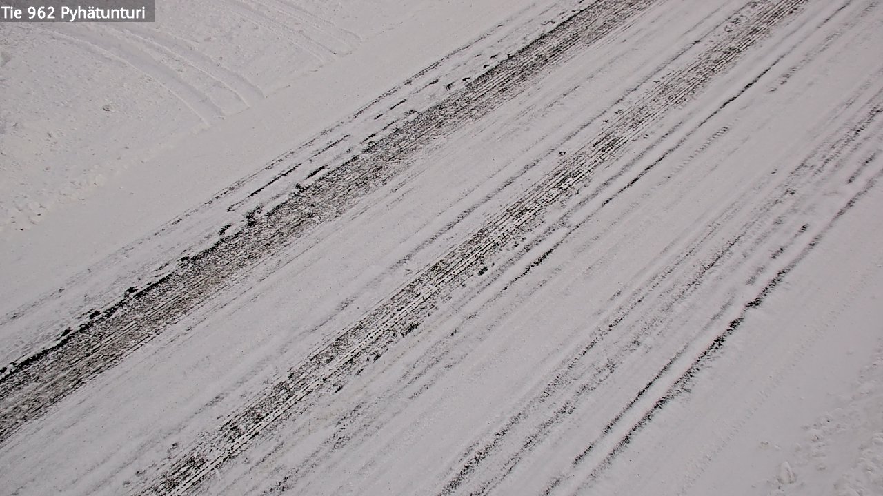 Weather Camera Image Road 962 Pelkosenniemi Pyhätunturi, Pelkosenniemi, Lappi