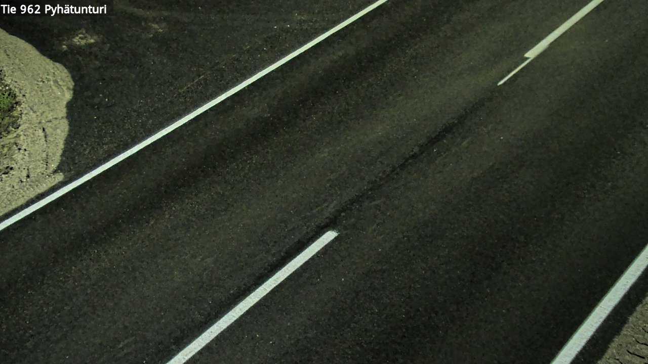 Weather Camera Image Väg 962 Pelkosenniemi Pyhätunturi, Pelkosenniemi, Lappi