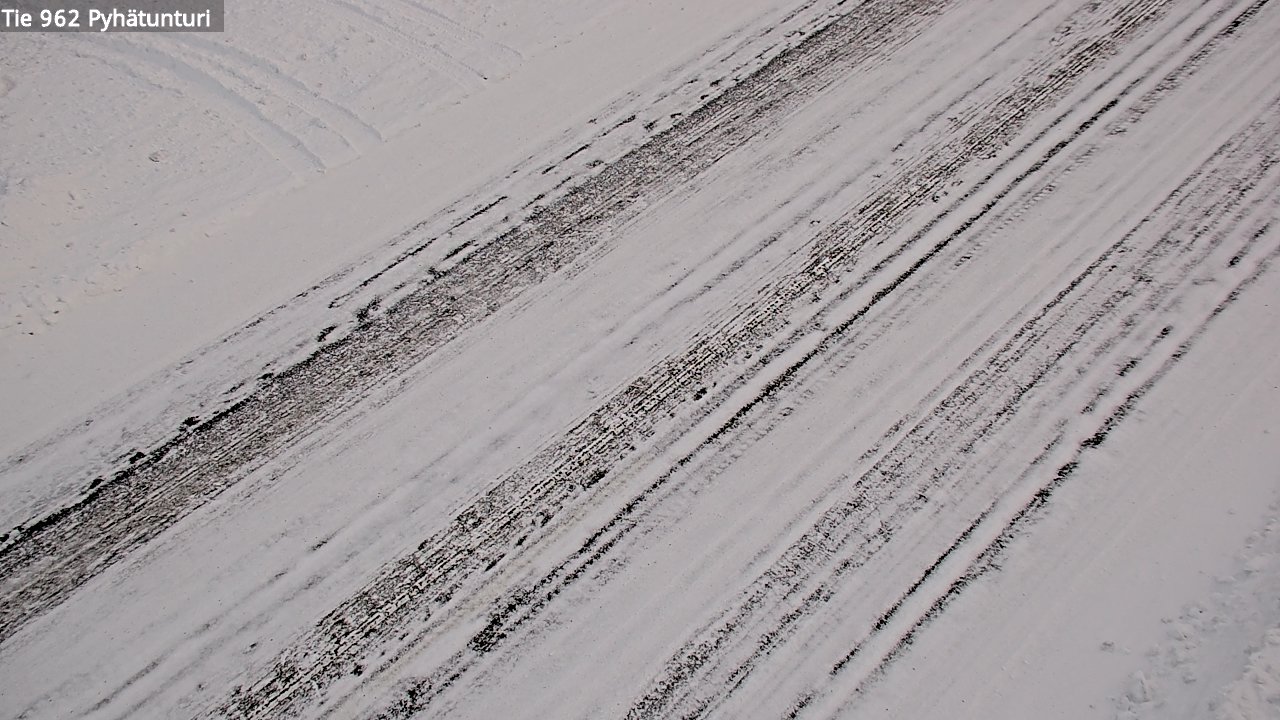 Weather Camera Image Väg 962 Pelkosenniemi Pyhätunturi, Pelkosenniemi, Lappi