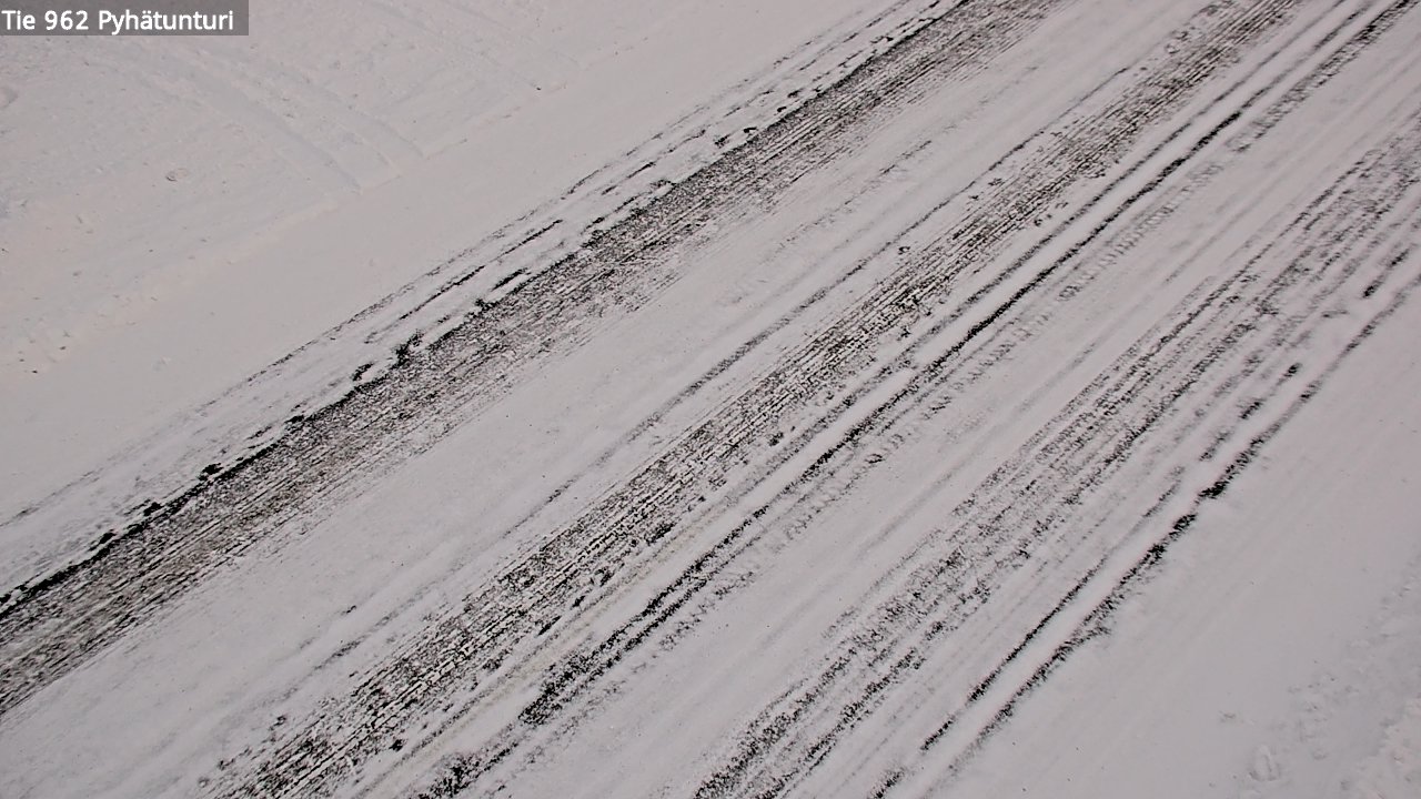Weather Camera Image Road 962 Pelkosenniemi Pyhätunturi, Pelkosenniemi, Lappi