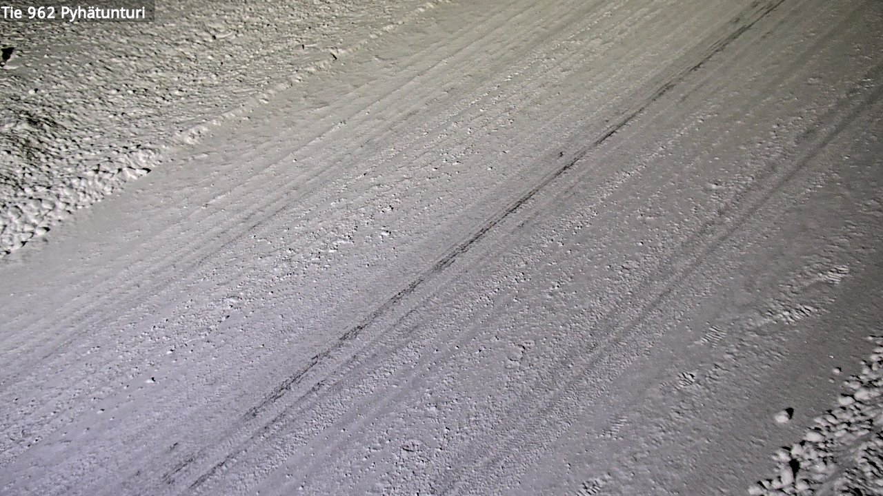 Weather Camera Image Road 962 Pelkosenniemi Pyhätunturi, Pelkosenniemi, Lappi