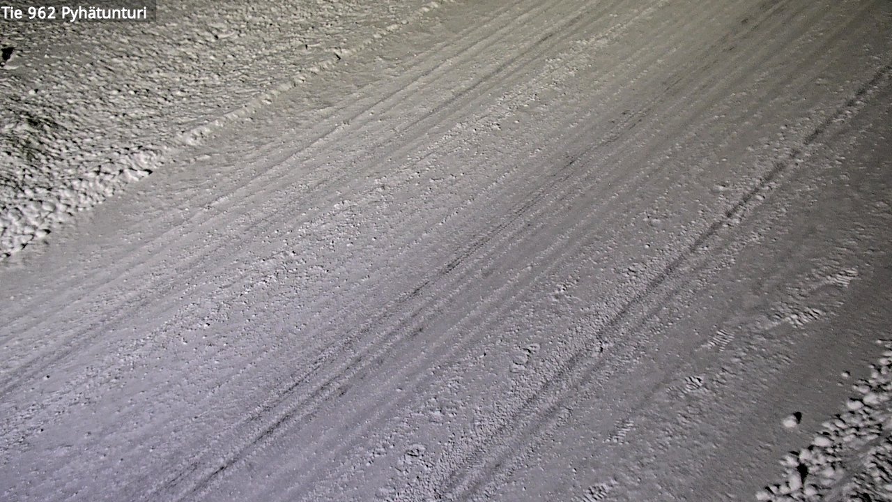 Weather Camera Image Road 962 Pelkosenniemi Pyhätunturi, Pelkosenniemi, Lappi
