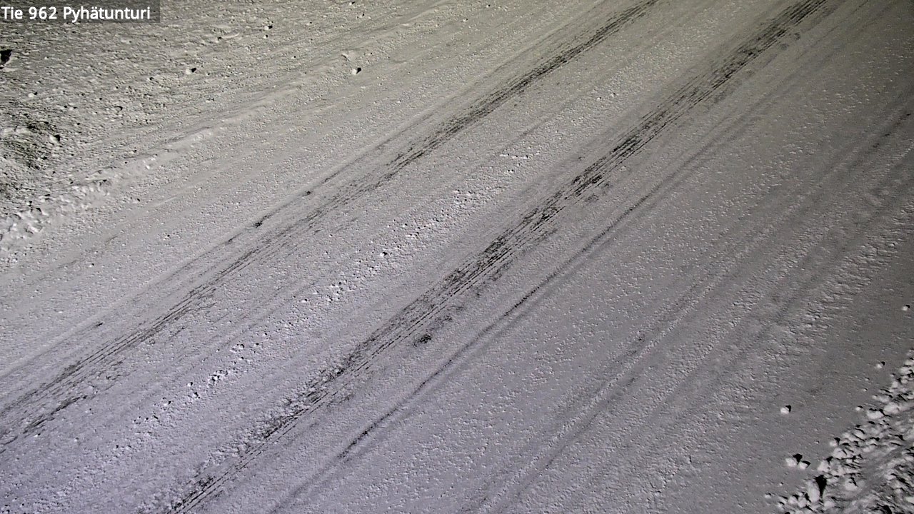 Weather Camera Image Road 962 Pelkosenniemi Pyhätunturi, Pelkosenniemi, Lappi