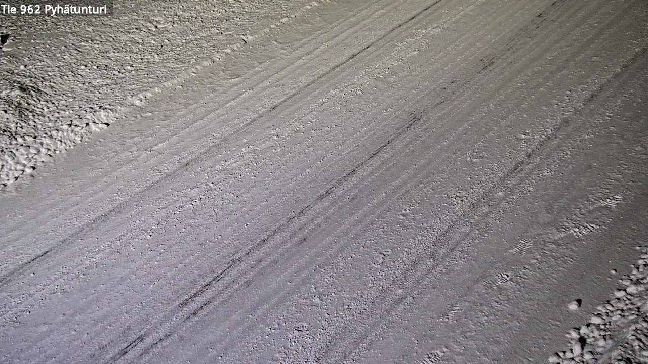 Weather Camera Image Road 962 Pelkosenniemi Pyhätunturi, Pelkosenniemi, Lappi