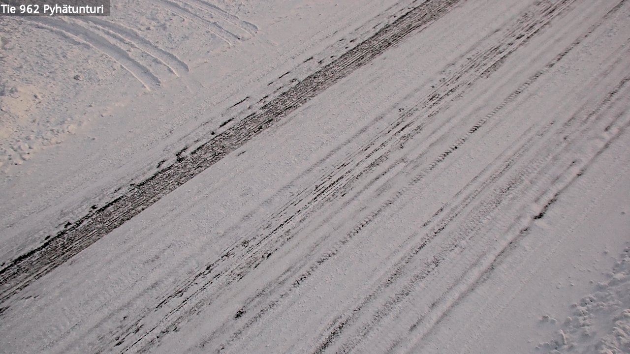 Weather Camera Image Road 962 Pelkosenniemi Pyhätunturi, Pelkosenniemi, Lappi