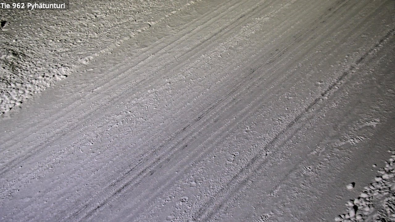 Weather Camera Image Road 962 Pelkosenniemi Pyhätunturi, Pelkosenniemi, Lappi