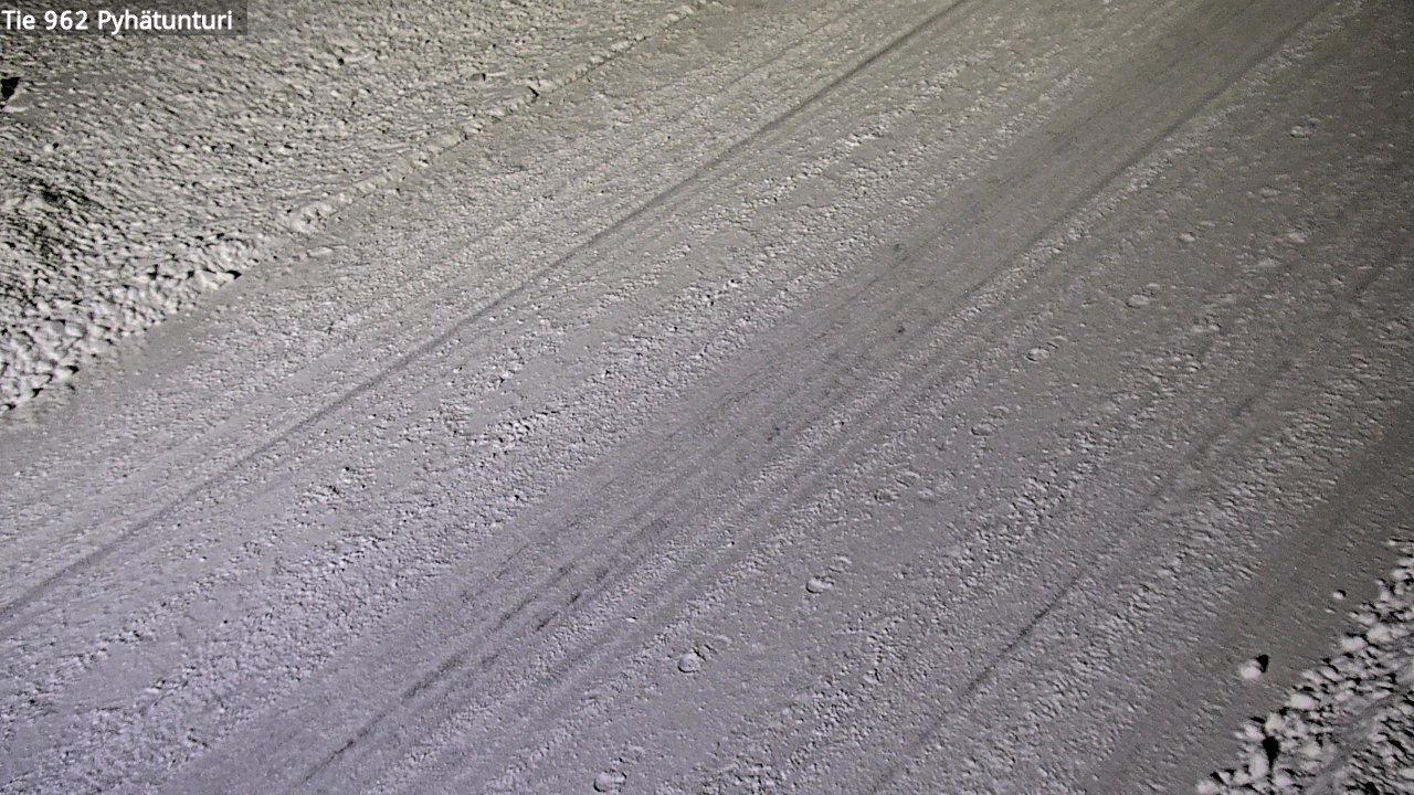 Weather Camera Image Road 962 Pelkosenniemi Pyhätunturi, Pelkosenniemi, Lappi