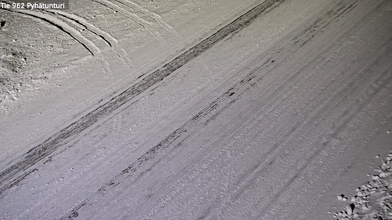 Weather Camera Image Road 962 Pelkosenniemi Pyhätunturi, Pelkosenniemi, Lappi