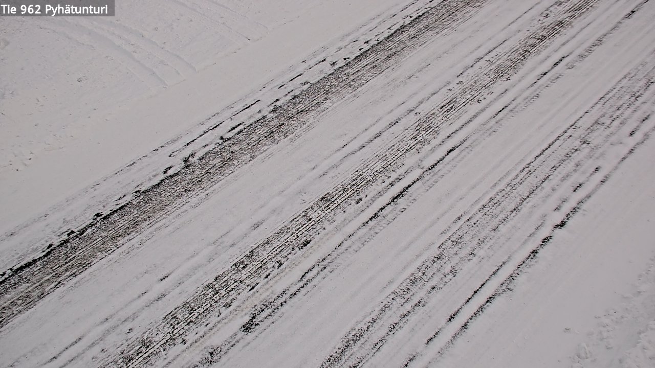 Weather Camera Image Road 962 Pelkosenniemi Pyhätunturi, Pelkosenniemi, Lappi