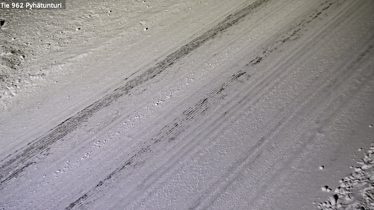 Weather Camera Image Road 962 Pelkosenniemi Pyhätunturi, Pelkosenniemi, Lappi