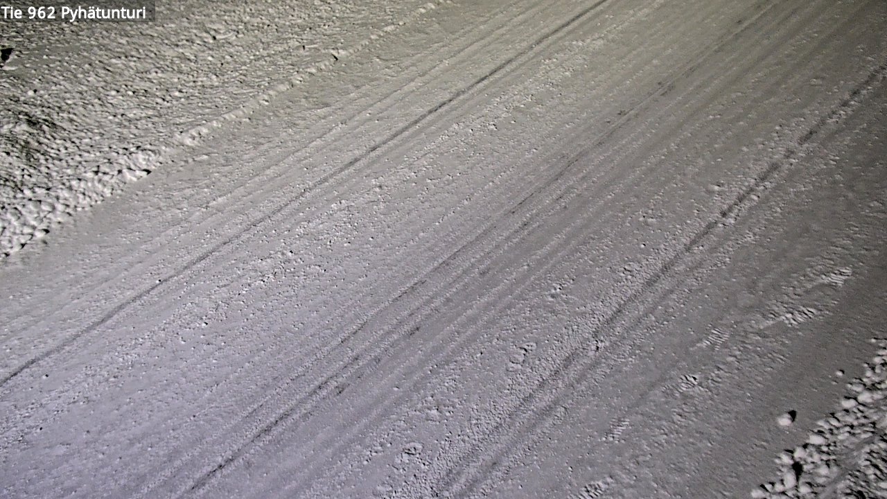 Weather Camera Image Road 962 Pelkosenniemi Pyhätunturi, Pelkosenniemi, Lappi