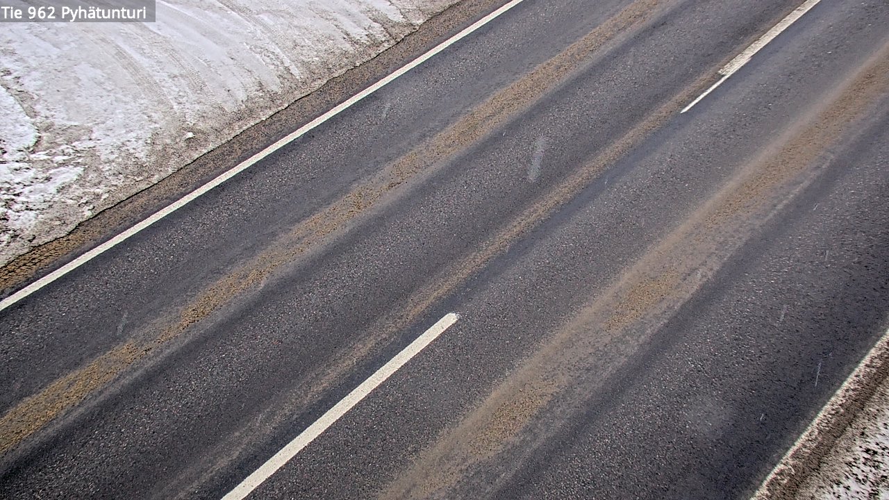 Weather Camera Image Road 962 Pelkosenniemi Pyhätunturi, Pelkosenniemi, Lappi